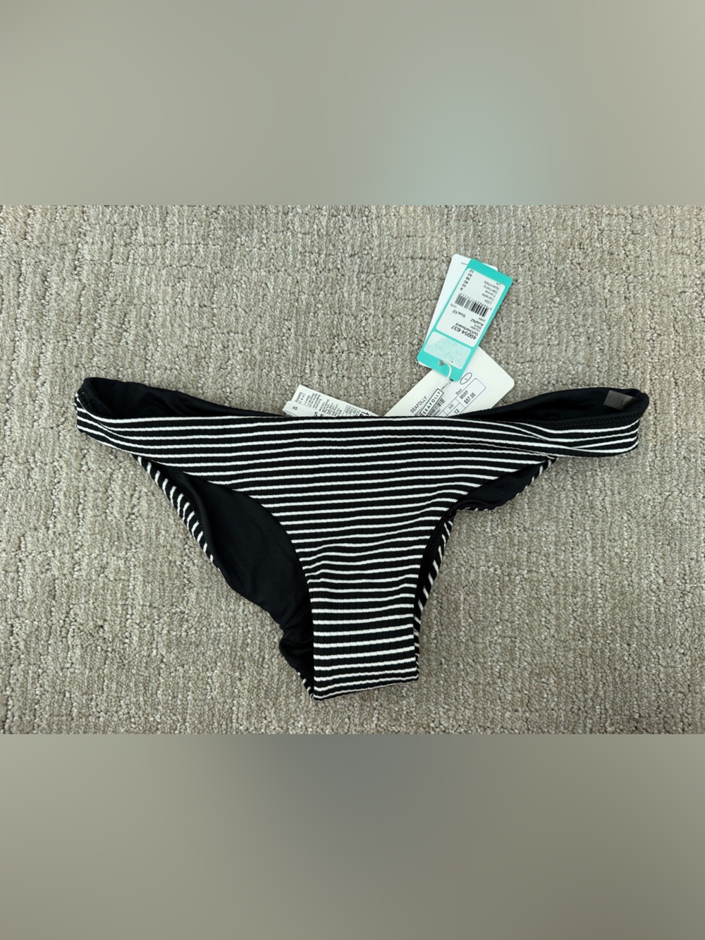 Seafolly Hipster Striped Black & White Bikini Bottom